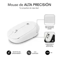 Ratón Business Plus Silencioso Inalámbrico 2.4G  Blanco