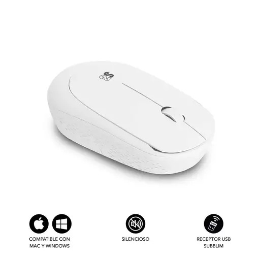 Ratón Business Plus Silencioso Inalámbrico 2.4G  Blanco