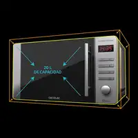 Cecotec ProClean 5010 Inox Acero inoxidable Solo microondas Encimera 20 L 700 W Cecotec ProClean 5010 Inox Acero inoxidable Solo microondas Encimera 20 L 700 W