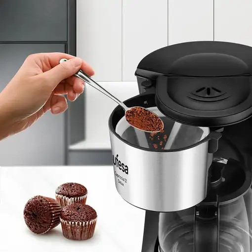 Cafeteras goteo Manual Negro 0.6 L 6 cups 71605330 UFESA