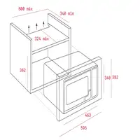 Teka MWE 225 FI Acero inoxidable Integrado 20 L 800 W