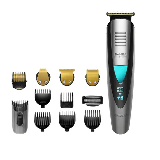 Cecotec Bamba PrecisionCare Negro, Plata, Turquesa 13 Litio