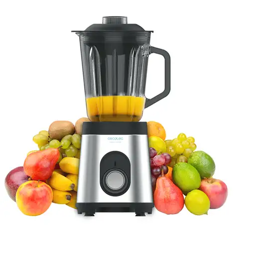 Batidora de vaso, Power Black Titanium 1000 Inox CECOTEC