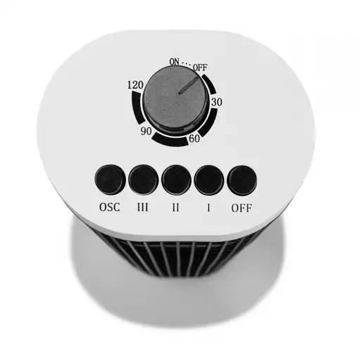Ventilador torre negro y blanco, 45 W, 3 velocidades, TW 0730 ORBEGOZO