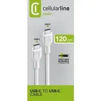 Cellularline Power Cable 120cm - USB-C to USB-C