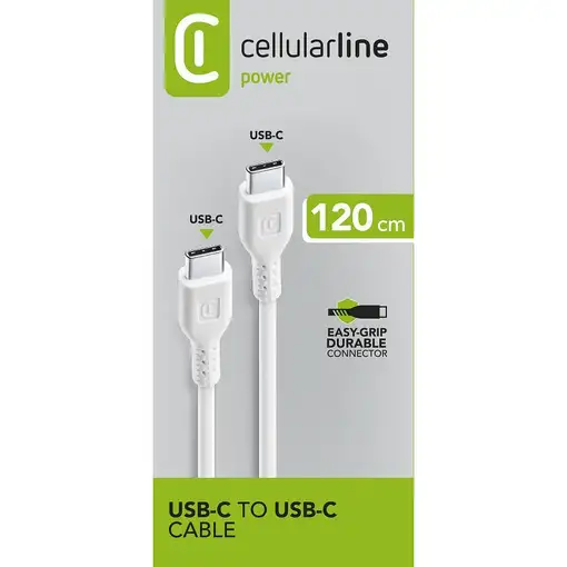 Cellularline Power Cable 120cm - USB-C to USB-C