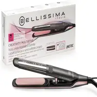 Bellissima Creativity Multistyle Plancha de pelo Caliente Negro, Rosa 2 m