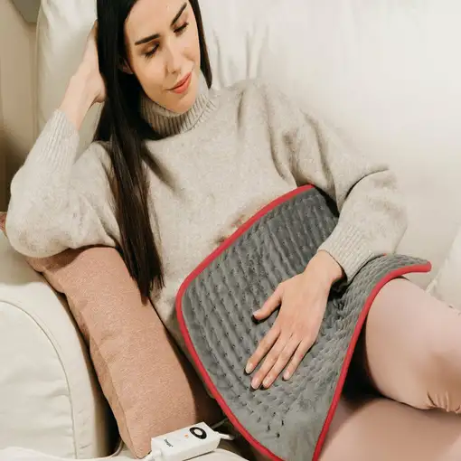 Daga Confort Manta eléctrica 110 W Gris, Rojo Microfibra
