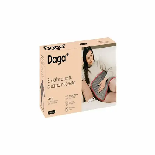 Daga Confort Manta eléctrica 110 W Gris, Rojo Microfibra