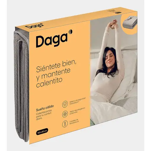 Calientacamas eléctrico, 150x80 cm, Sueño Cálido 16877 DAGA
