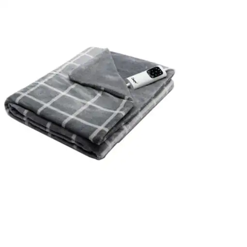 Daga 16874 manta eléctrica y almohadilla 150 W Gris, Blanco Tela, Terciopelo