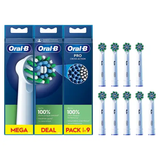 Oral-B CrossAction 9 pieza(s) Blanco