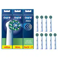Oral-B CrossAction 9 pieza(s) Blanco