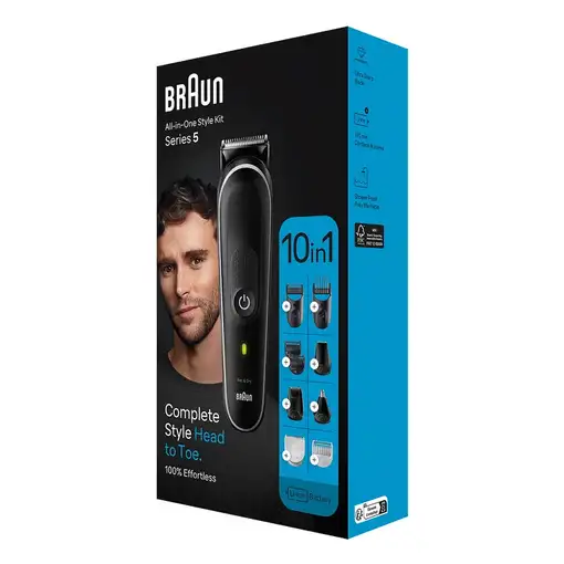 Braun MGK5440 cortadora de pelo y maquinilla Negro 18 Ión de litio