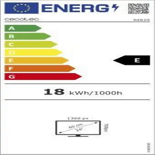 Televisor LED 24'' HD Negro 02610 CECOTEC