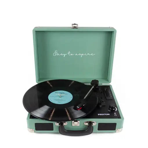 Tocadiscos Bluetooth VC400 PRIXTON Reproductor y Convertidor de Vinilos - Mint
