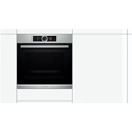 Horno 71 L Acero inoxidable HSG636ES1 BOSCH