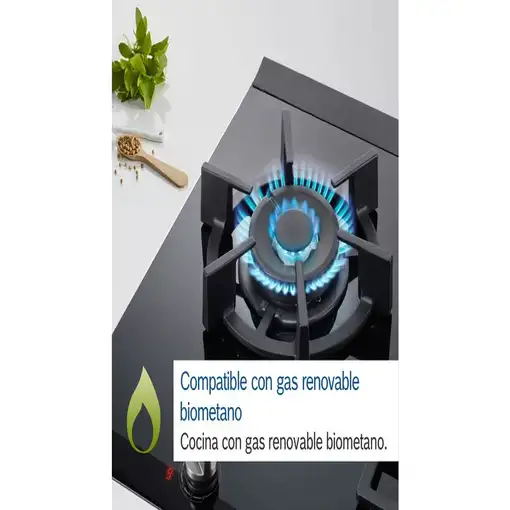 Bosch Serie 4 PNC6B6B90 hobs Negro Integrado 60 cm Encimera de gas 3 zona(s)
