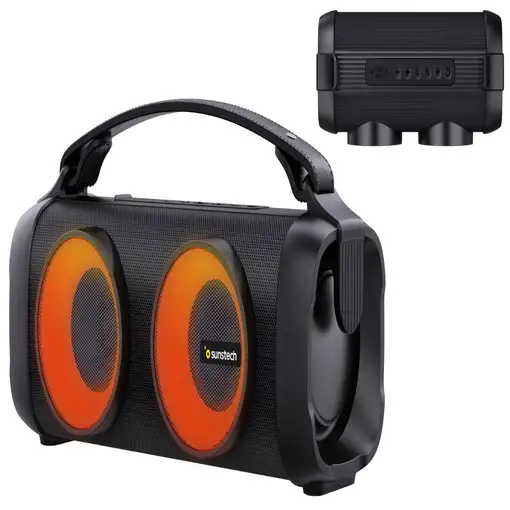 Sunstech MUSCLEBEAT Altavoz portátil estéreo Negro 16 W
