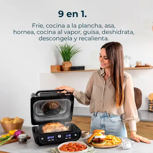 Freidora de aire 8 L, 1700 W, Cecofry FireDome 8000 Pro CECOTEC