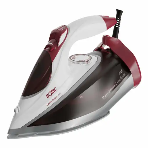 Solac Optima Relieve 3100 Plancha a vapor Suela de cerámica 3100 W Rojo, Blanco