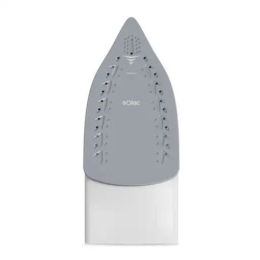 Solac PV2400 Plancha a vapor Suela de cerámica 2400 W Negro, Blanco
