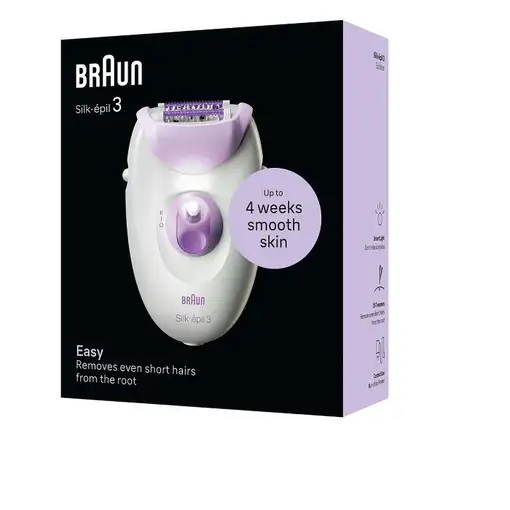 Braun Silk-épil 3 3-000 20 pinzas Púrpura, Blanco