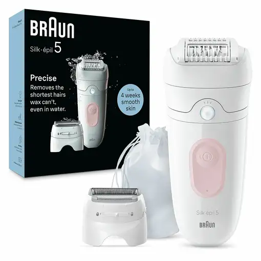 Braun Silk-épil 5 5-030 28 pinzas Rosa, Blanco