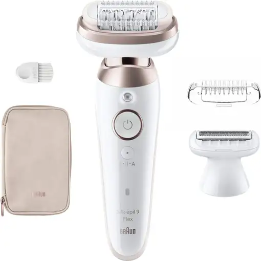 Braun Silk-épil 9 Flex 9-030 3D 40 pinzas Rosa, Blanco