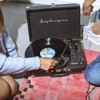 Tocadiscos Bluetooth VC400 PRIXTON Reproductor y Convertidor de Vinilos - Negro