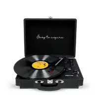 Tocadiscos Bluetooth VC400 PRIXTON Reproductor y Convertidor de Vinilos - Negro