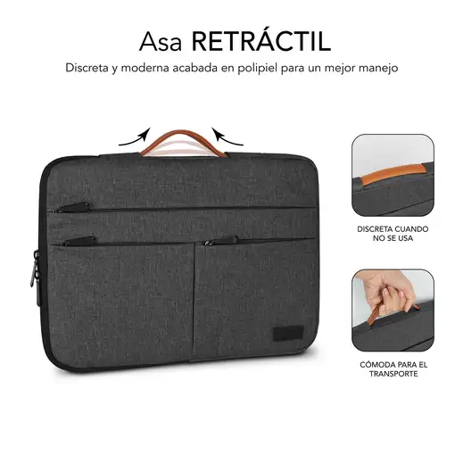 Funda para Portátil Air Padding 360 Sleeve 13.3 a 14\  Gris Oscuro