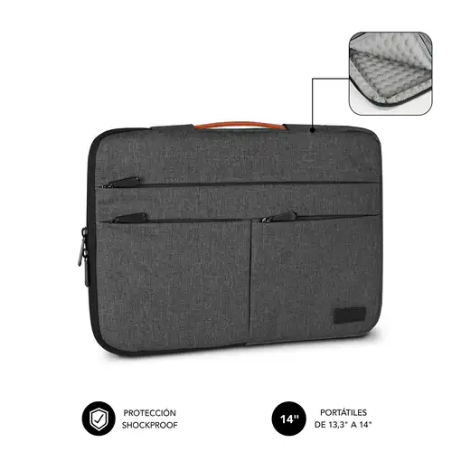 Funda para Portátil Air Padding 360 Sleeve 13.3 a 14\  Gris Oscuro