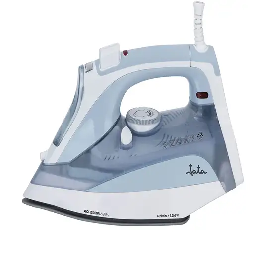 JATA PL1058C plancha Plancha a vapor Suela de cerámica 3000 W Gris, Blanco