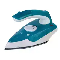 Plancha de vapor de viaje JATA JEPL2810. Suela cerámica. Mango abatible. Bitensión