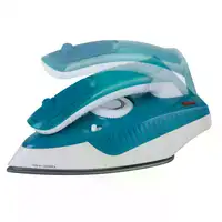 Plancha de vapor de viaje JATA JEPL2810. Suela cerámica. Mango abatible. Bitensión