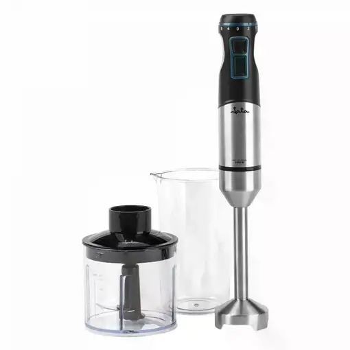 Batidora de mano JATA JEBT1791 de 1500 W. 4 cuchillas. Con picadora y vaso medidor