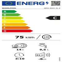 Lavavajillas 600 mm 14 place settings 869991600880 WHIRLPOOL