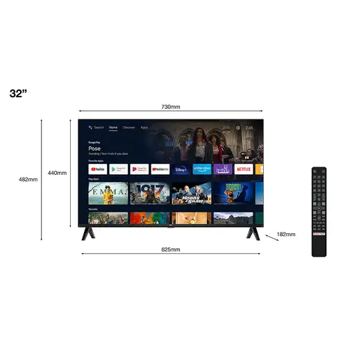 TCL S54 32S5400AF Televisor 81,3 cm (32\) Full HD Smart TV Wifi Plata
