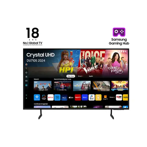 Televisor LED 50'' 4K Ultra HD Negro Smart TU50DU7105KXXC SAMSUNG