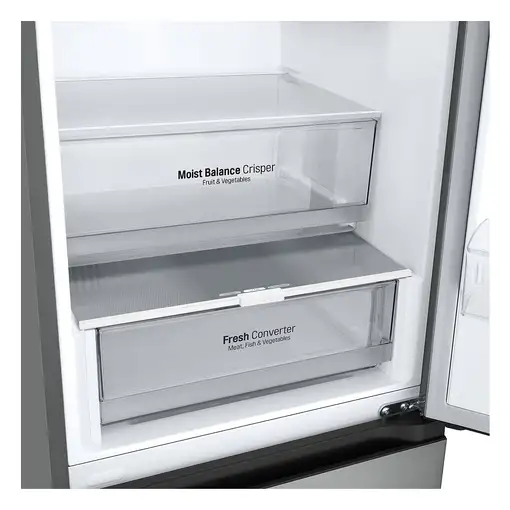 LG GBV3200CPY.APYQEUR nevera y congelador Independiente 387 L C Plata