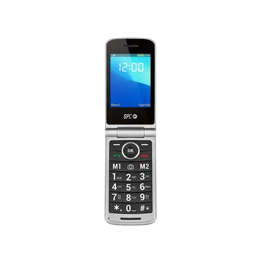 SPC Prince 4G 7,11 cm (2.8\) 130 g Negro, Plata Teléfono para personas mayores
