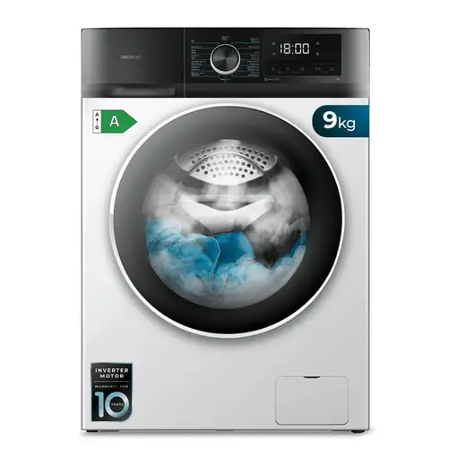 Cecotec 02468 lavadora Carga frontal 9 kg 1400 RPM Blanco