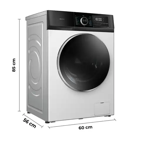 Cecotec 02468 lavadora Carga frontal 9 kg 1400 RPM Blanco
