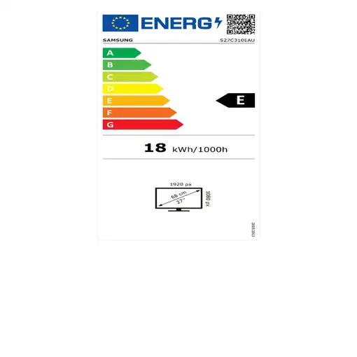 Samsung S31C LED display 68,6 cm (27\) 1920 x 1080 Pixeles Full HD Negro