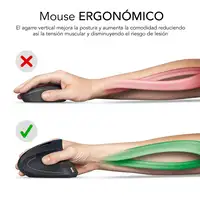 Ratón Glide Vertical Ergo Dual Mouse Batería Blanco