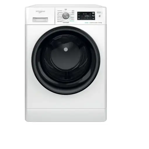 Whirlpool FFWDB 864369 BV SPT lavadora-secadora Independiente Carga frontal Blanco