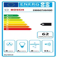 Bosch Serie 6 DBB67AM60 campana Encastrada Negro 460 m³/h Bosch Serie 6 DBB67AM60 campana Encastrada Negro 460 m³/h