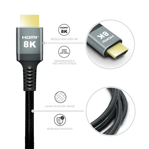 Cable HDMI 2.1 8K 370320 1,5 metros METRONIC,