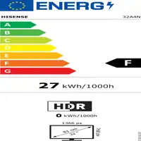 Hisense 32A4N Televisor 81,3 cm (32\) HD Smart TV Wifi Negro 200 cd / m²